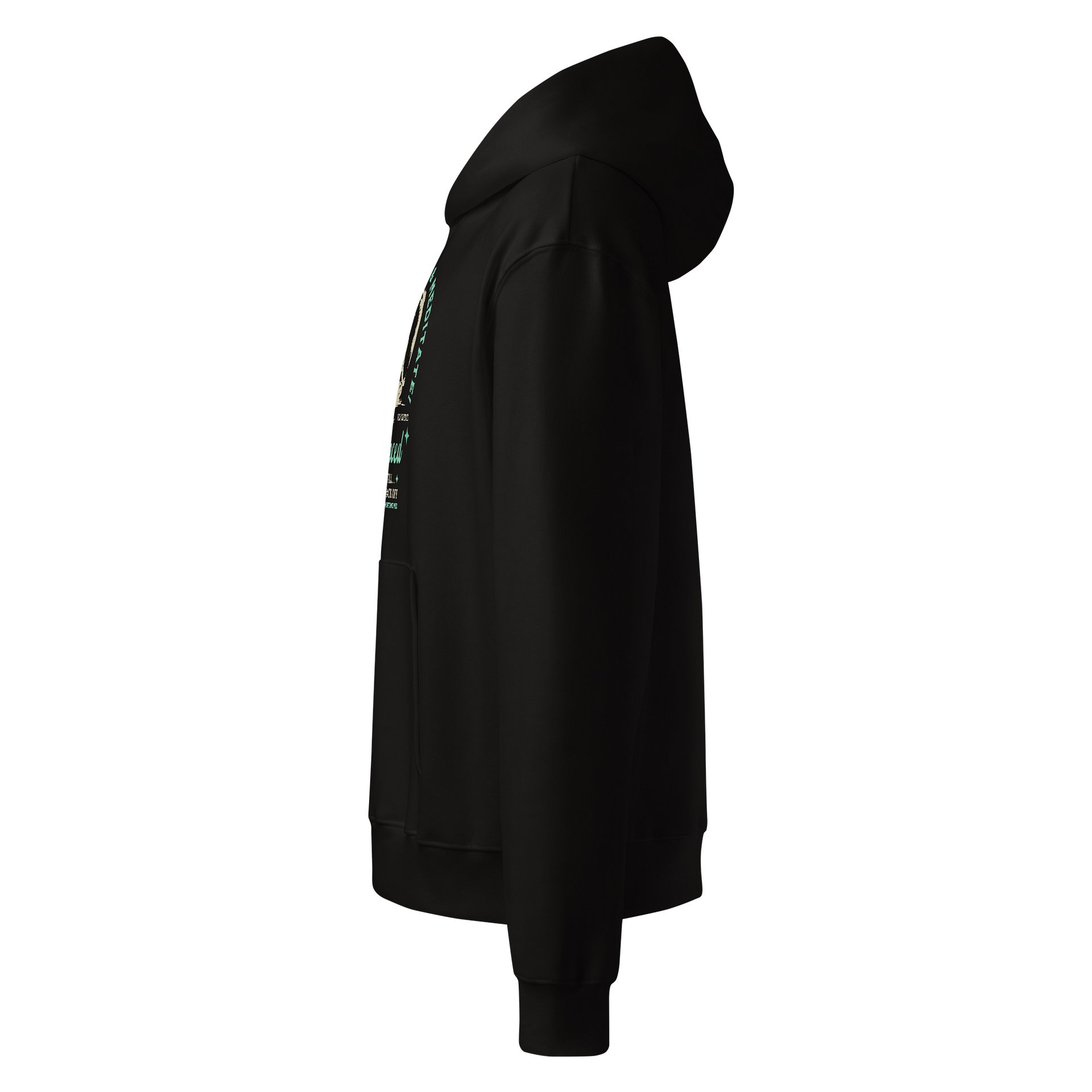 Yes I Do Yoga and Meditate_Self-Defence Bella R3CVR.i Unisex Hoodie_EQALL® Originals_Turq. Green product image (8)