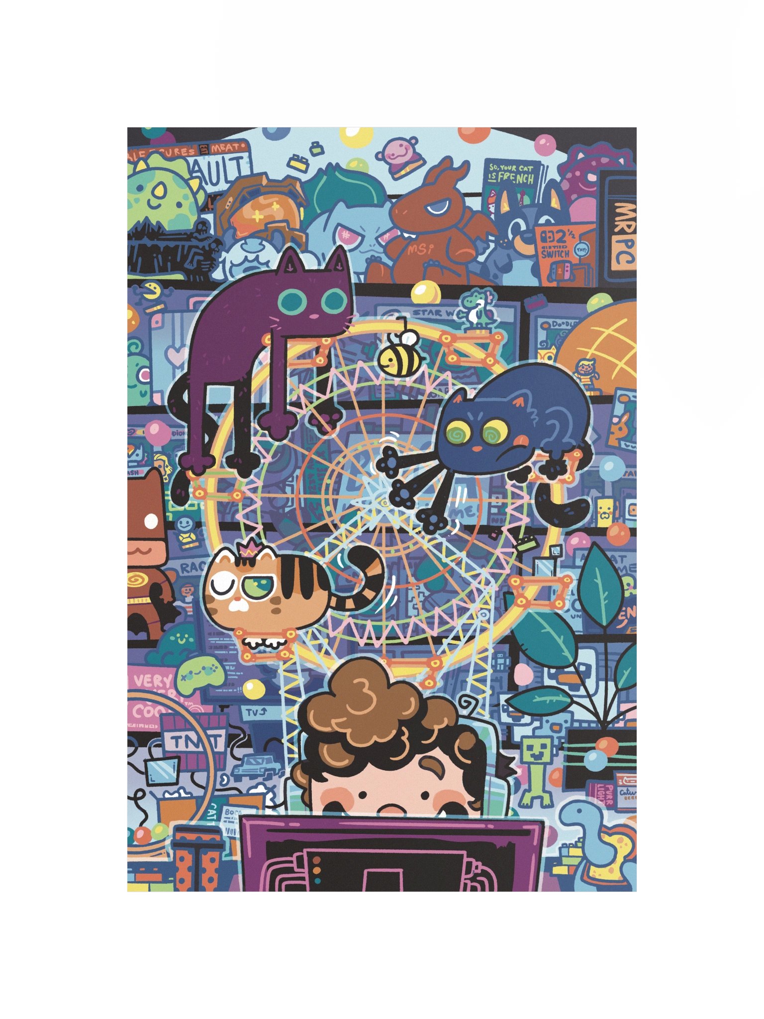 Crazy Cats Poster product image (4)