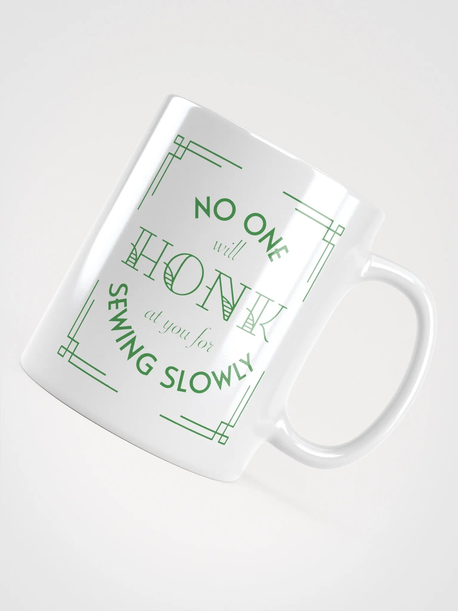 Sew Slowly Art Deco Mug product image (4)