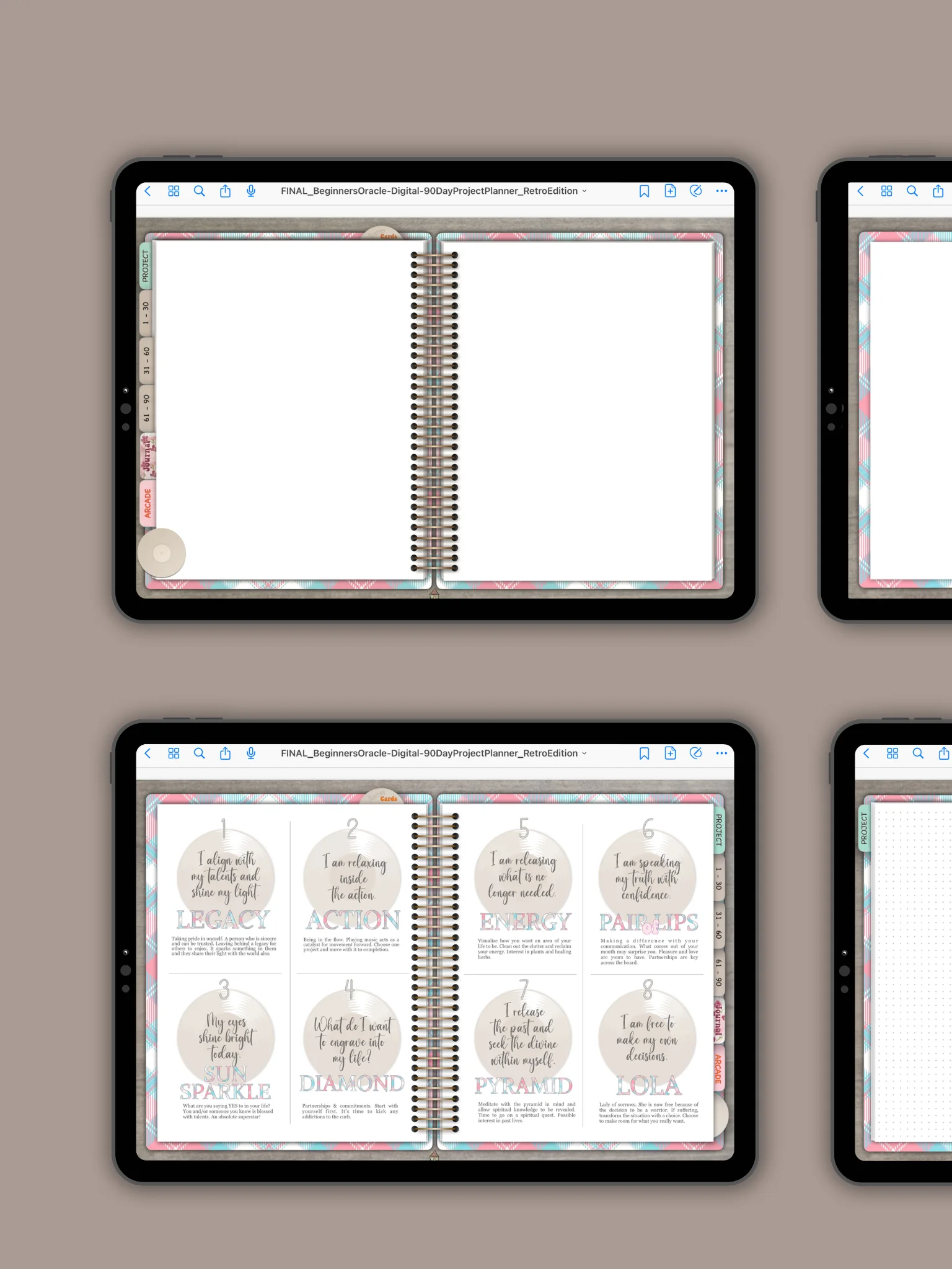 The 90-Day Project Planner & Beginner's Oracle: Retro Edition product image (5)