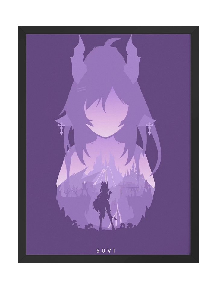 Suvi Splash Art Poster Framed product image (1)