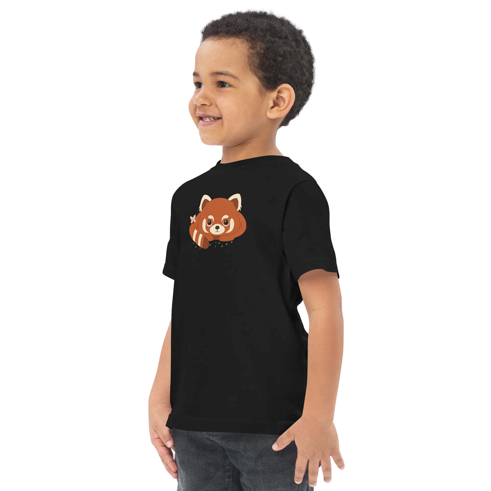 Spring Friends Red Panda Toddler Jersey T-Shirt product image (3)