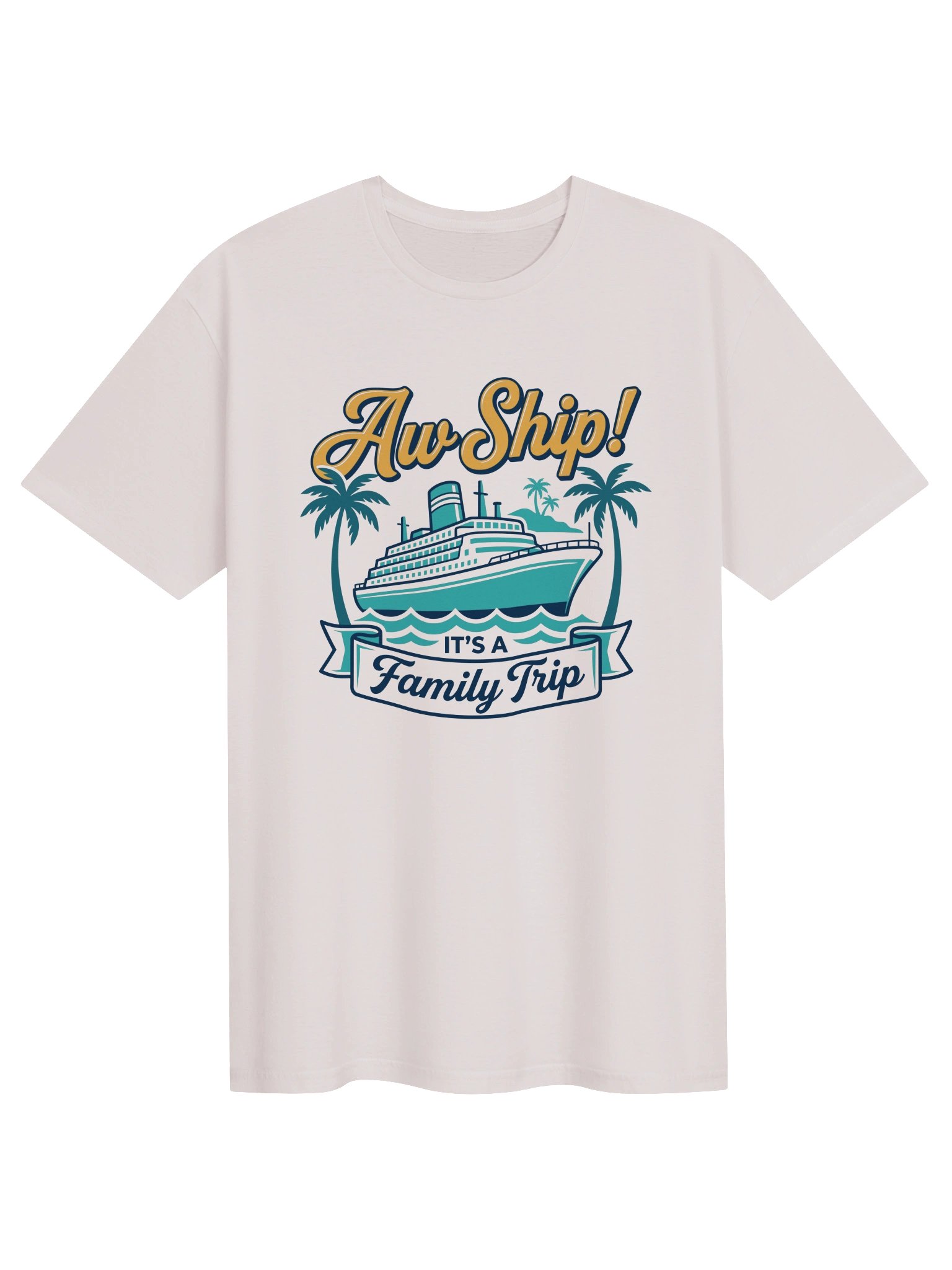 Aw Ship! It’s a Family Trip T-Shirt | Funny Family Cruise Vacation Tee 🌴 product image (1)