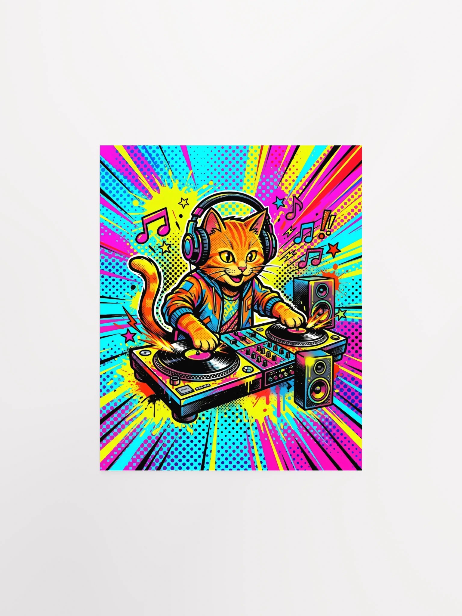 DJ Orange Cat Poster product image (25)