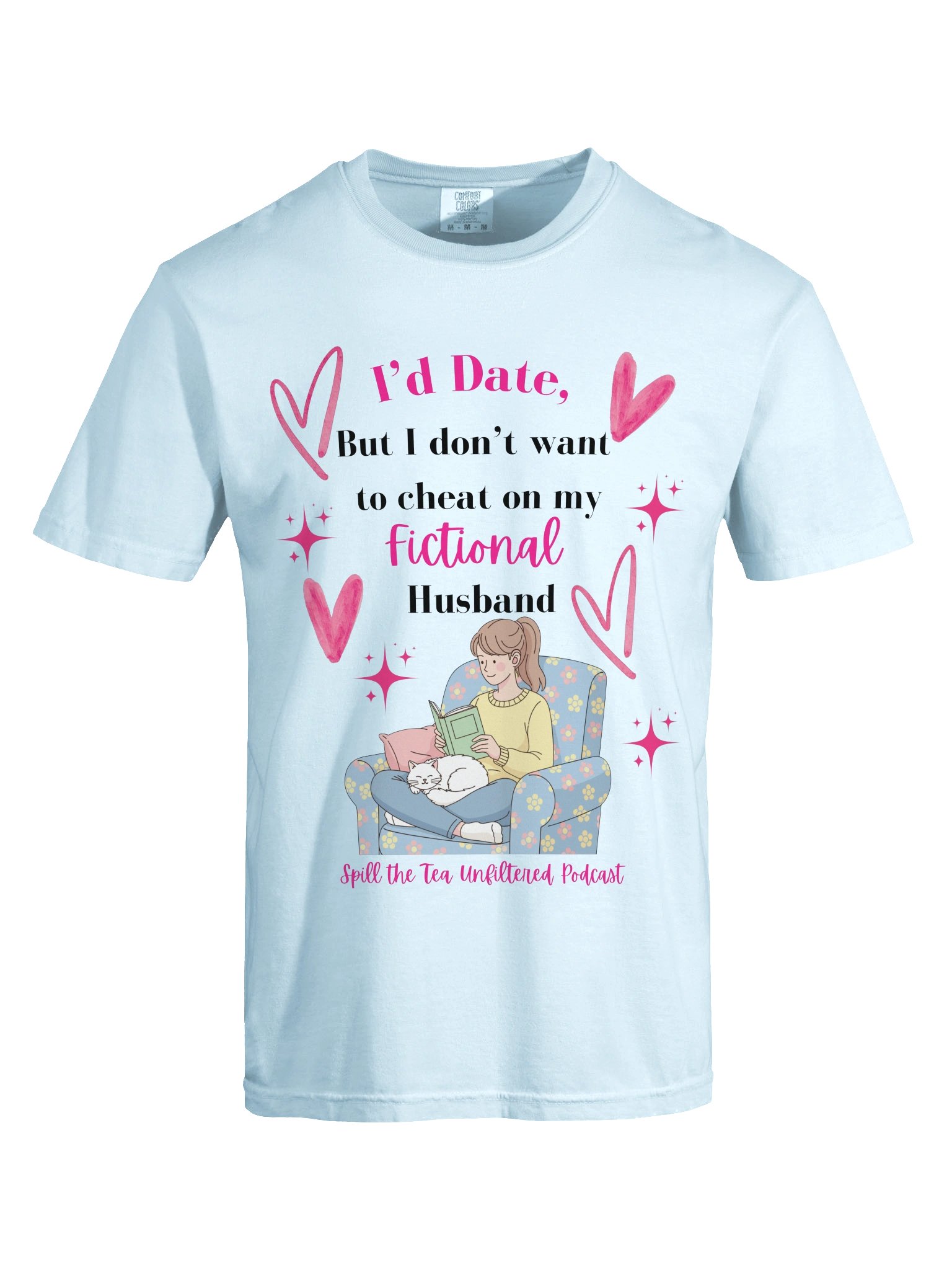I'd Date — Fictional Husband Bookish Tee product image (65)