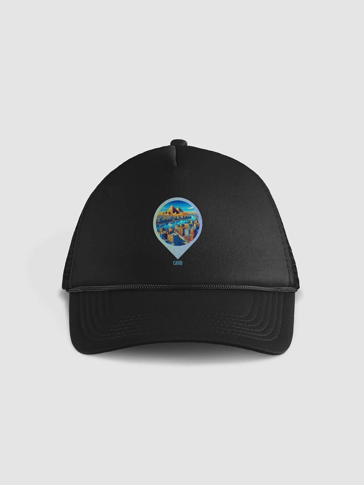 Cairo Skyline Trucker Hat | AI Design: Future Vision of Cairo product image (1)