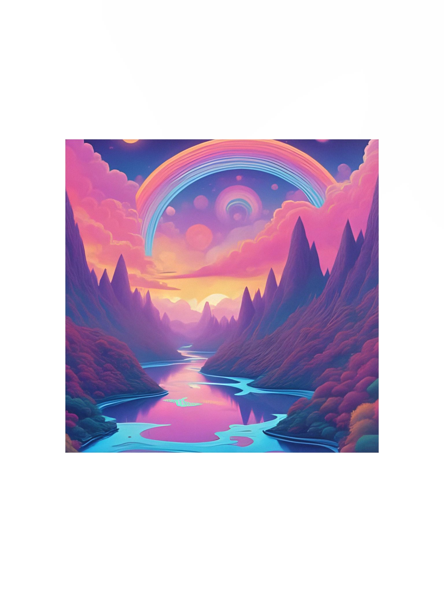 Surreal Rainbow Valley Poster product image (5)