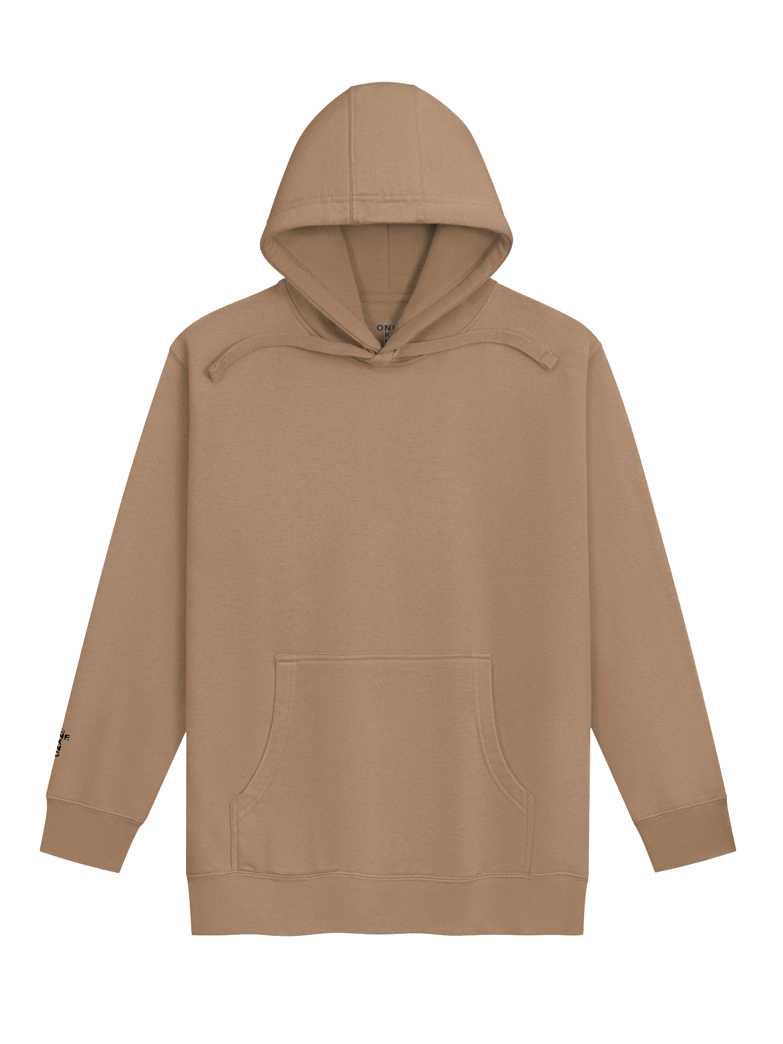 ONE KING The Gift Premium Soft Blend Hoodie with embroidered sleeve logo black print product image (2)