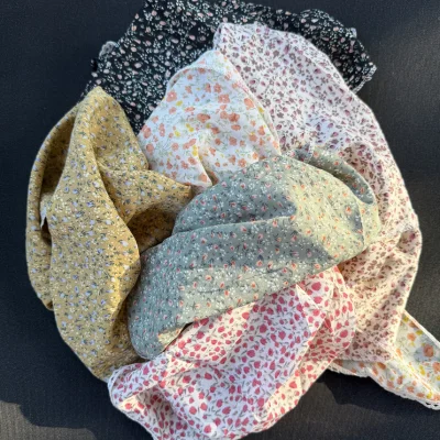 The Cottage Wrap — Floral Lace-Trim Bandana product image (1)