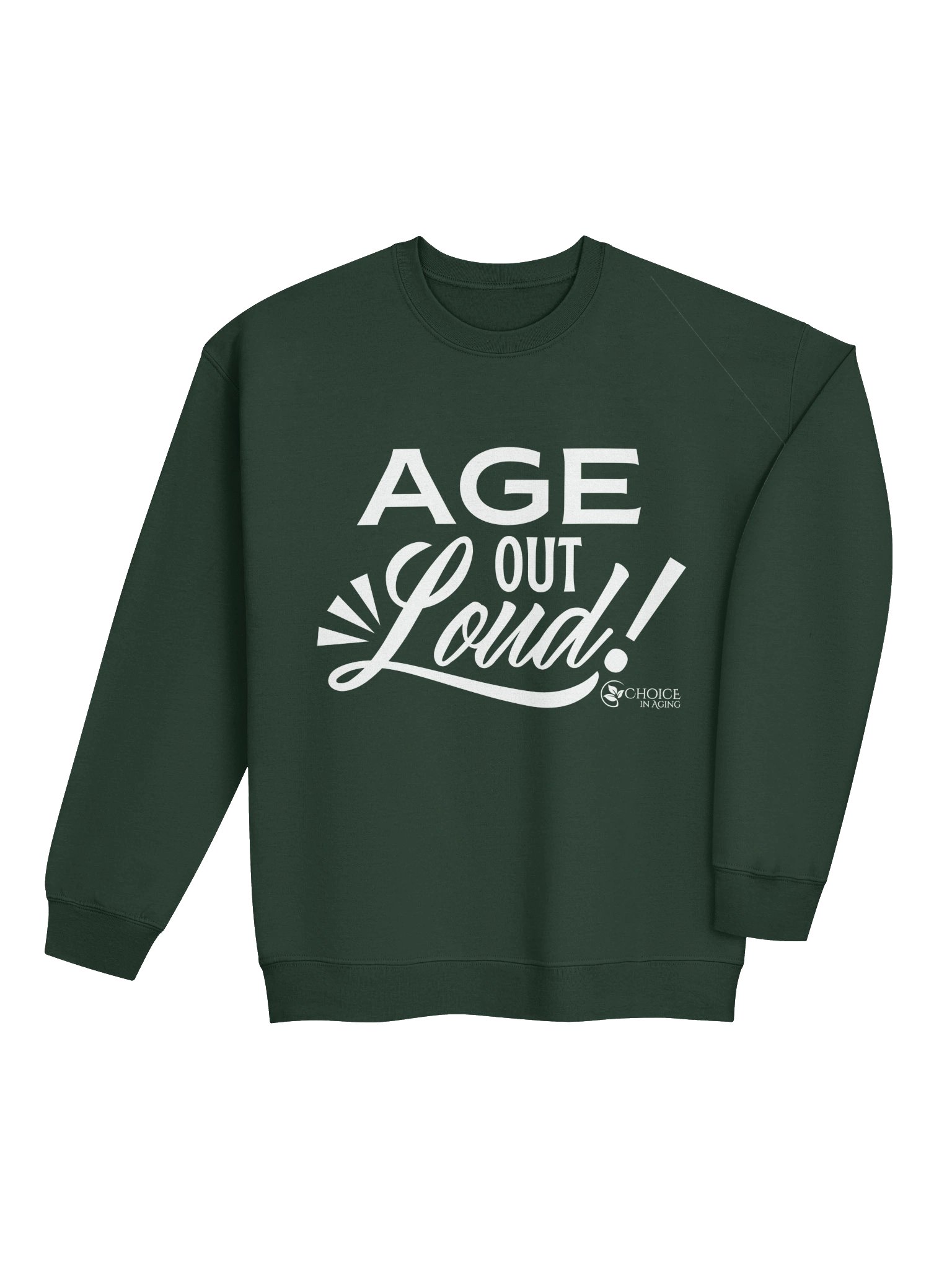 Classic Crewneck Sweatshirt by Gildan - "Age Out Loud" product image (30)