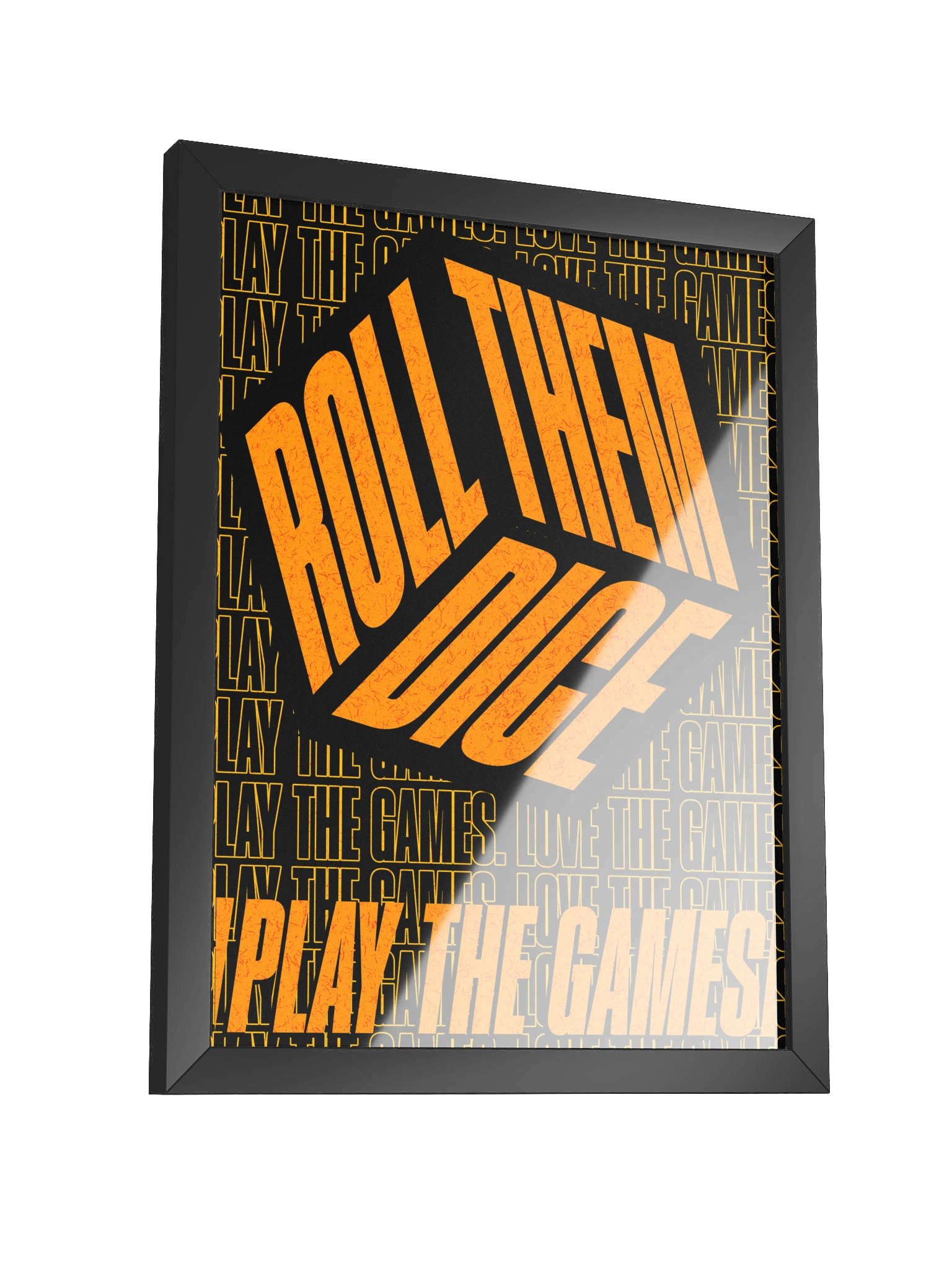 Roll Them Dice Board Game Room Poster - FRAMED product image (3)