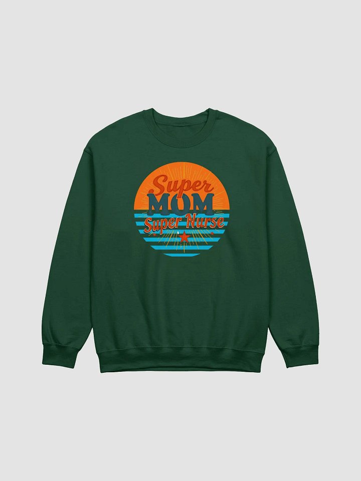 Super MOM Super Nurse Retro Crewneck Sweatshirt product image (3)