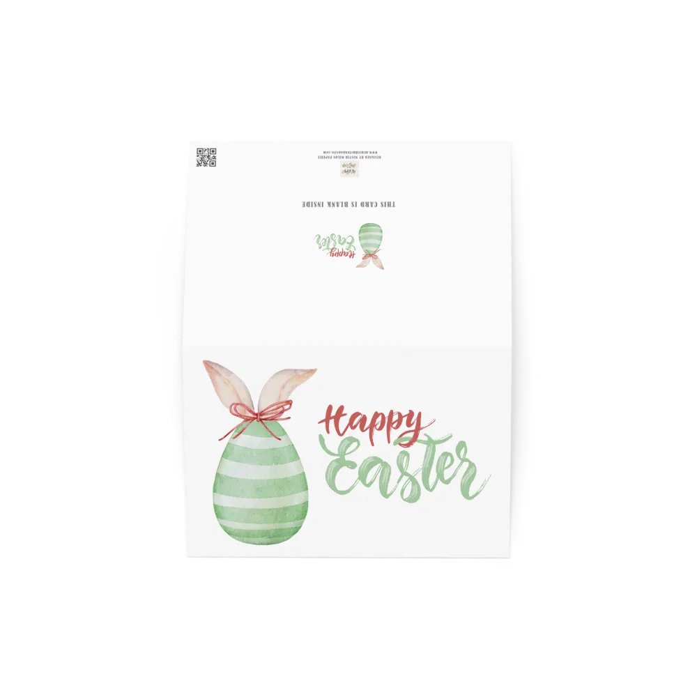 Bunny and Egg Happy Easter Card product image (3)