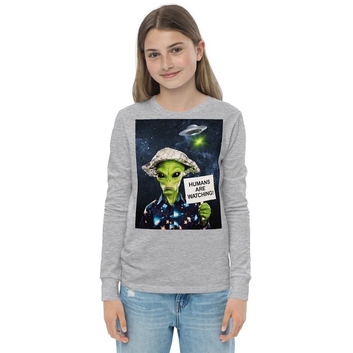 Alien Watcher Youth Long Sleeve T-Shirt Bella+Canvas (Kid's) product image (3)
