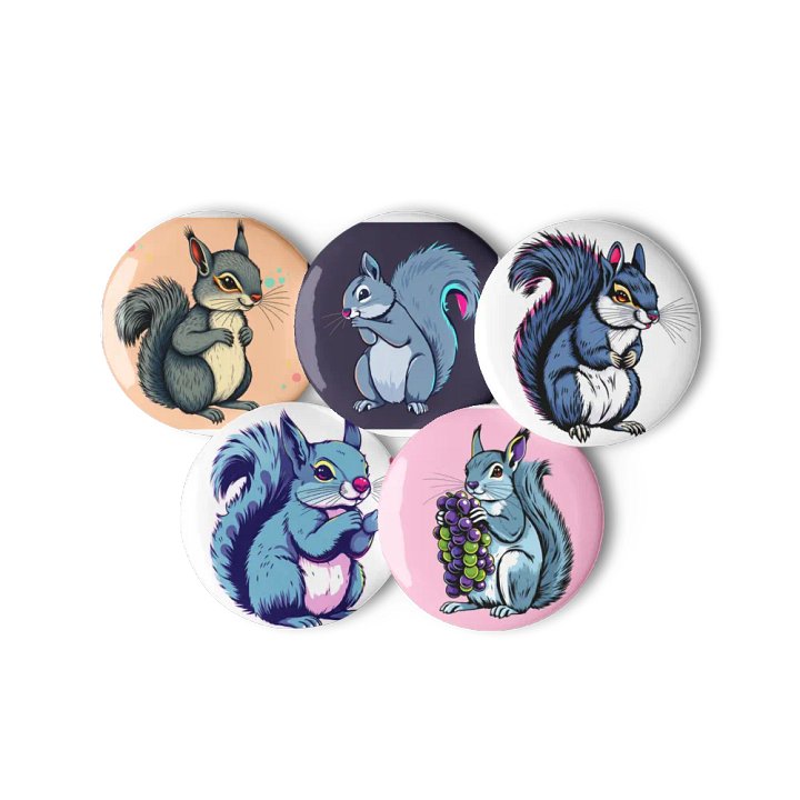 Grapeful Squirrel Pin Button Set product image (3)