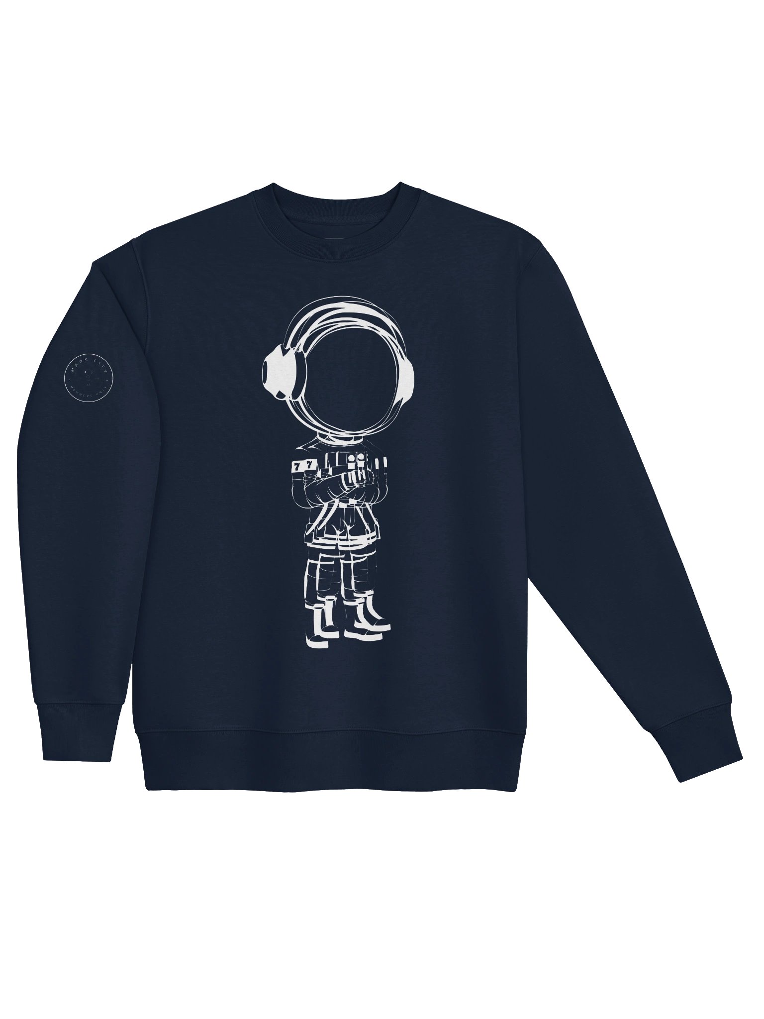 Mars City Double Vision Astronaut Logo Heavy Sweatshirt product image (3)