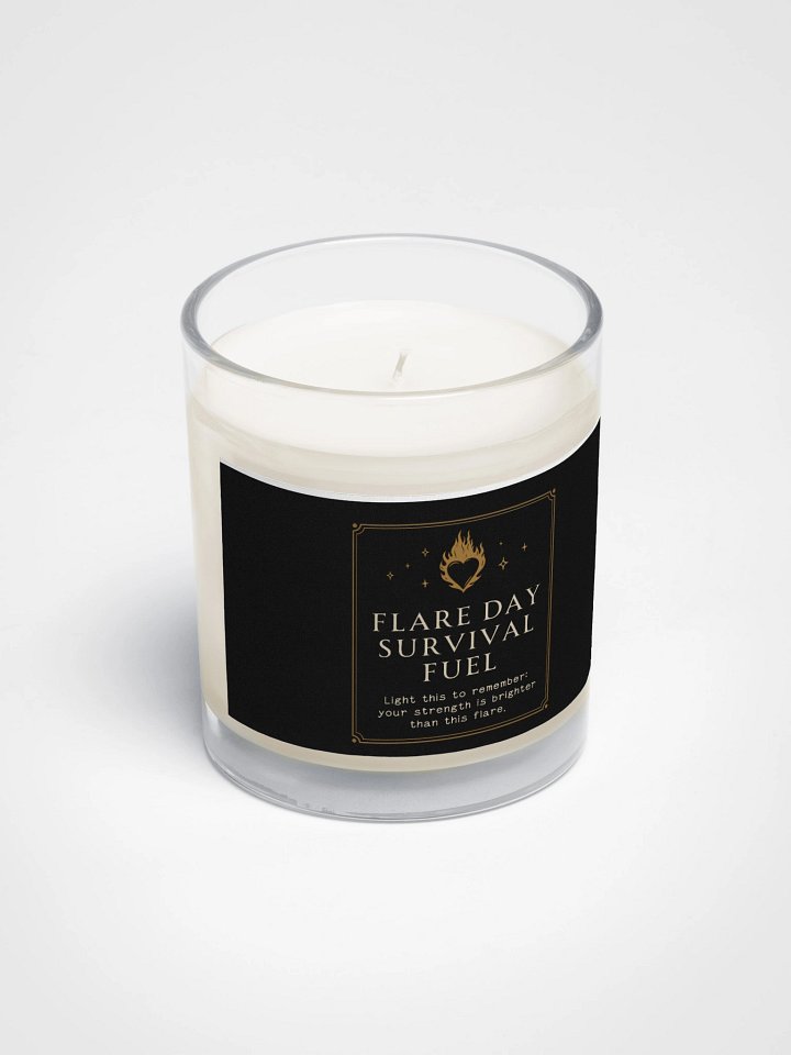 Flare Day Survival Fuel Candle | Chronic Illness Spoonie Recovery Candle product image (2)