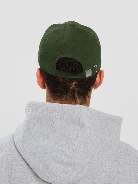 Photo showing Beechfield Corduroy Dad Hat