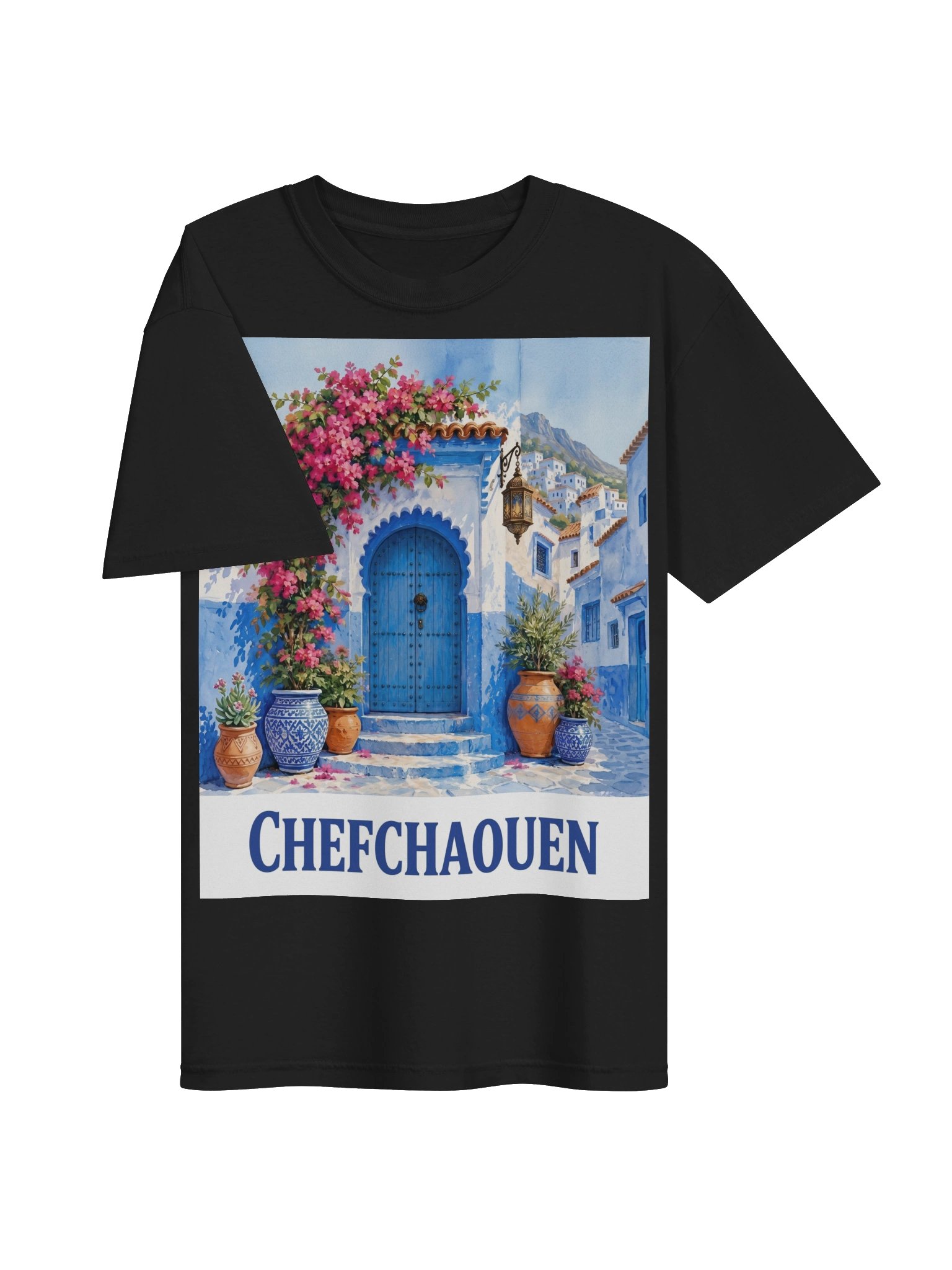 Chefchaouen Blue Door T-Shirt product image (9)