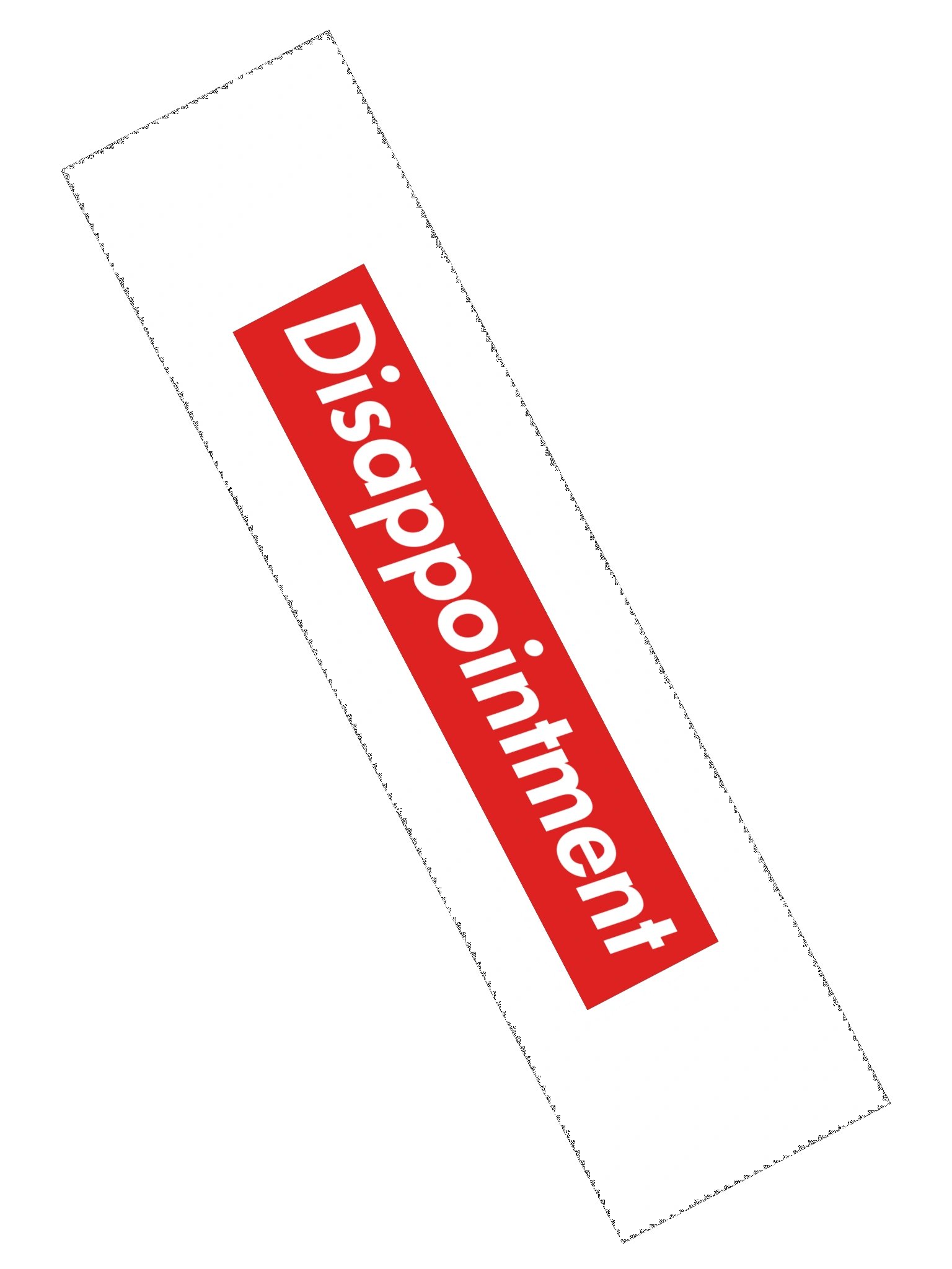 disappointment bumper sticker product image (2)