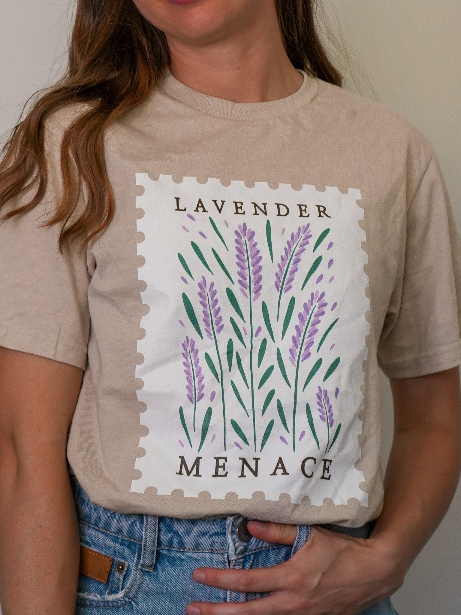 Lavender Menace Tee (Beige) product image (3)