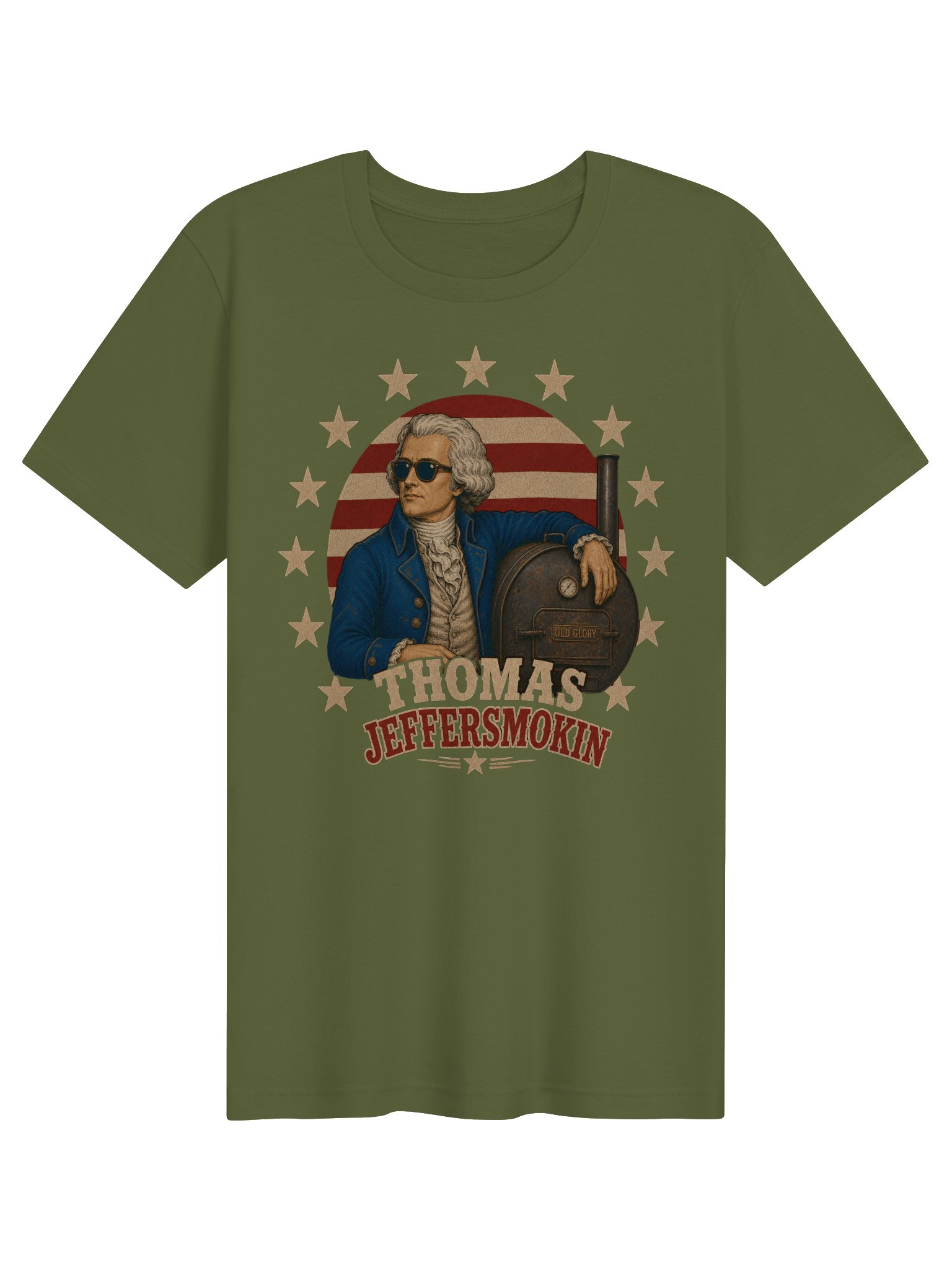 Thomas Jeffersmokin' T-Shirt | Grill Team 1776 Tee product image (21)