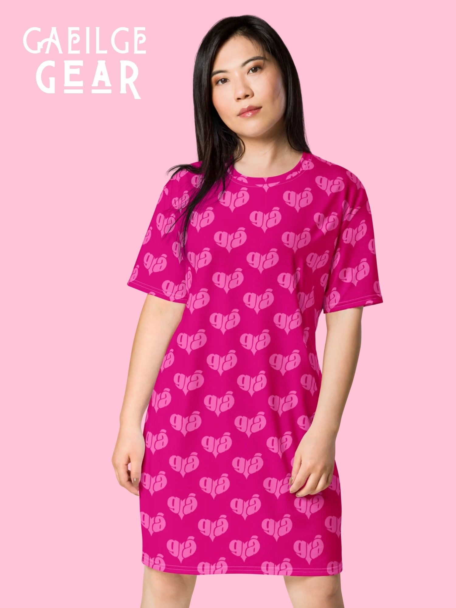 Grá Means Love 🩷 T-Shirt Dress product image (1)