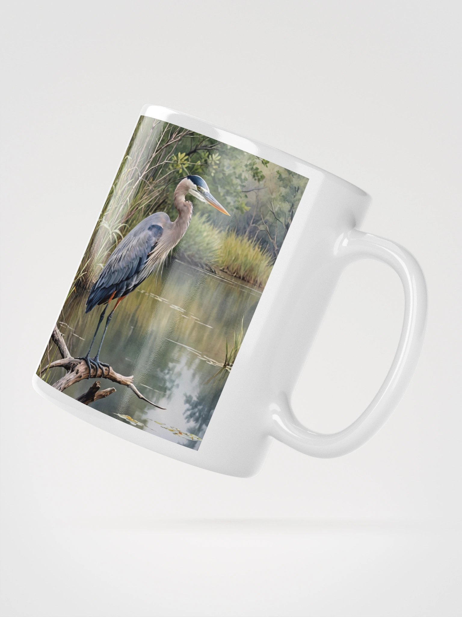 Great Blue Heron | Bird Coffee Mug product image (5)