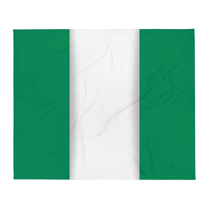 Green White Green Flag Colored Throw Blanket product image (2)