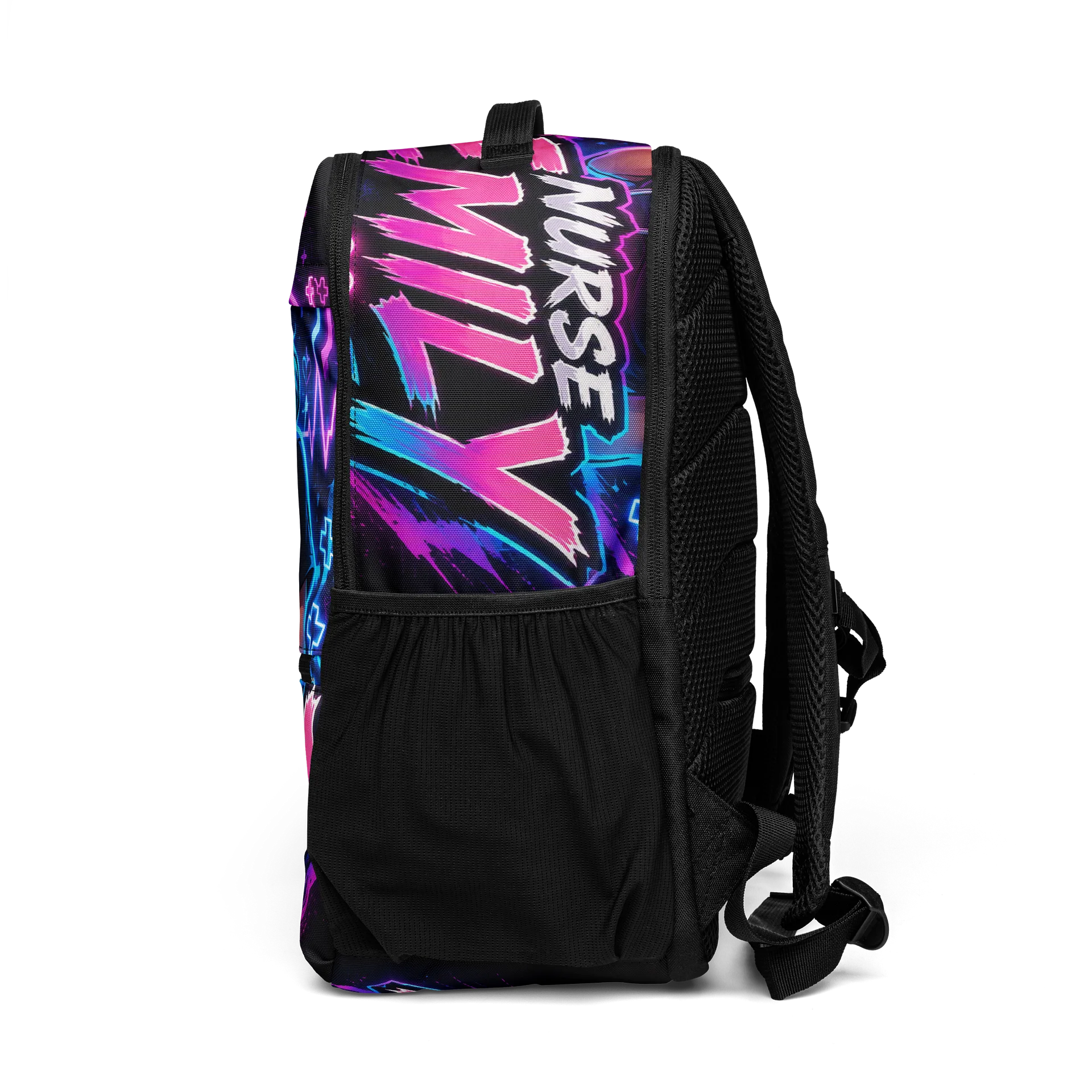 Nurse Emily Neon Cartoon Laptop Backpack product image (4)