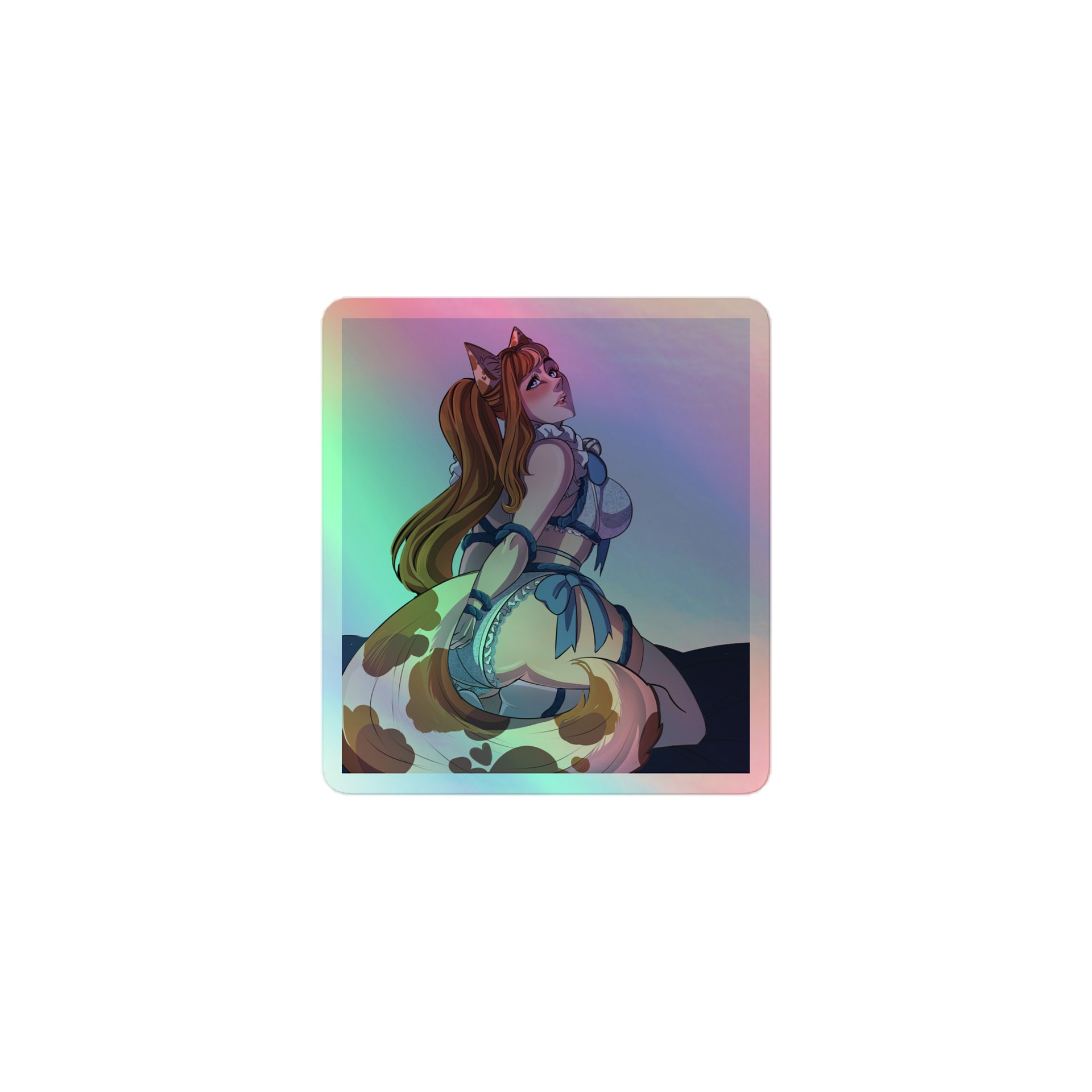 Neko Musubi Holo Sticker product image (1)