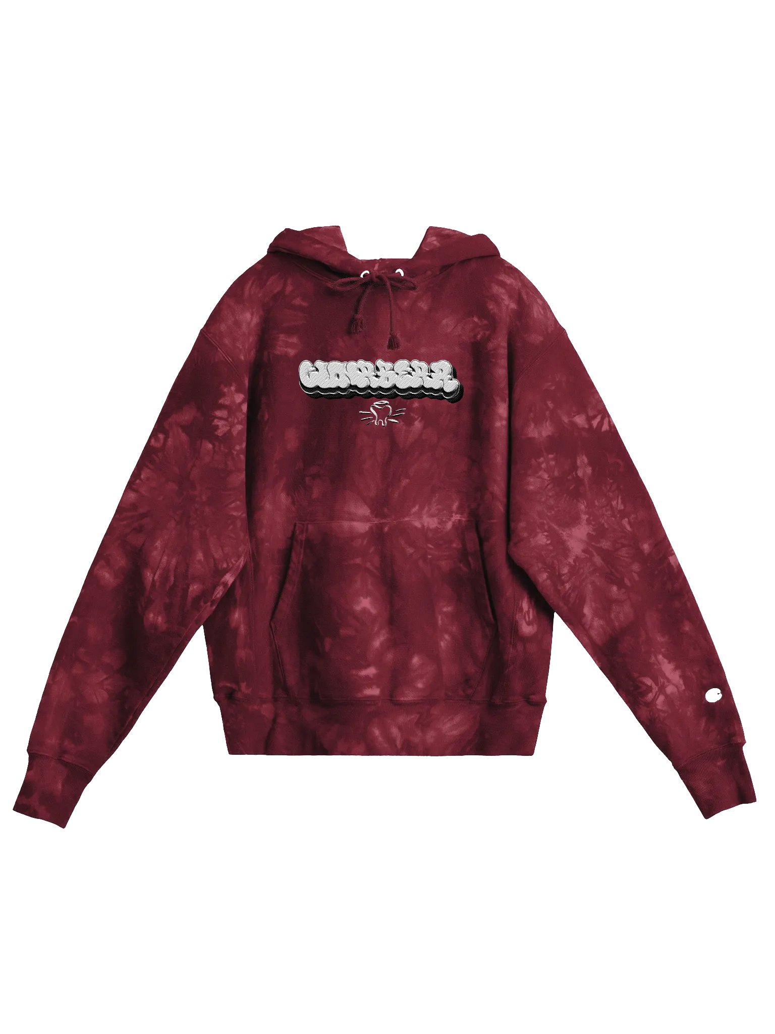 "Fat Caps" - Embroidered Tie Dye Hoodie product image (1)
