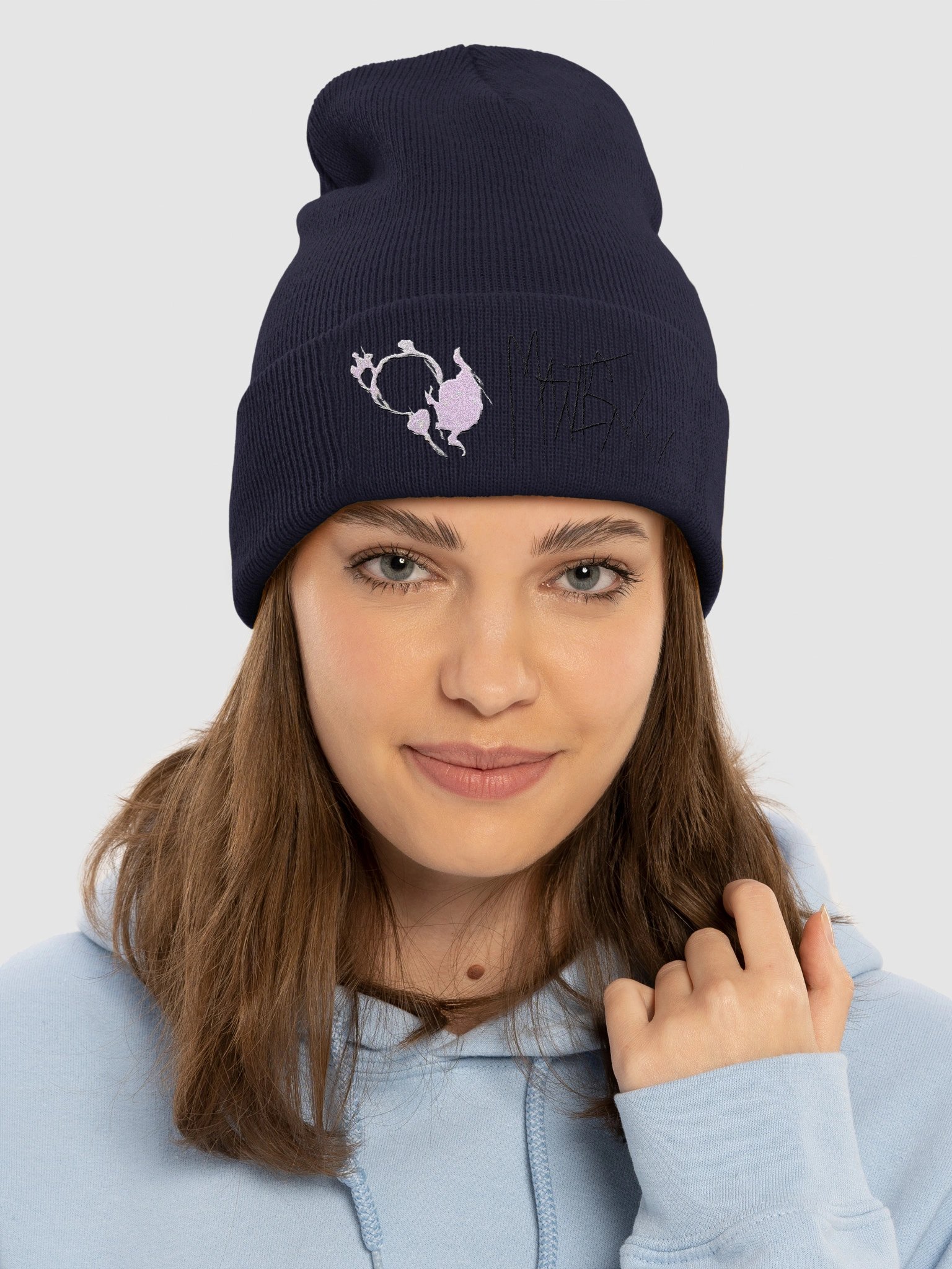 Abstract Winter Eclipsed Soltice Beanie (unlimited) product image (3)