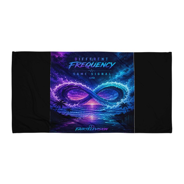 Different Frequency Neon Infinity Beach Towel product image (1)
