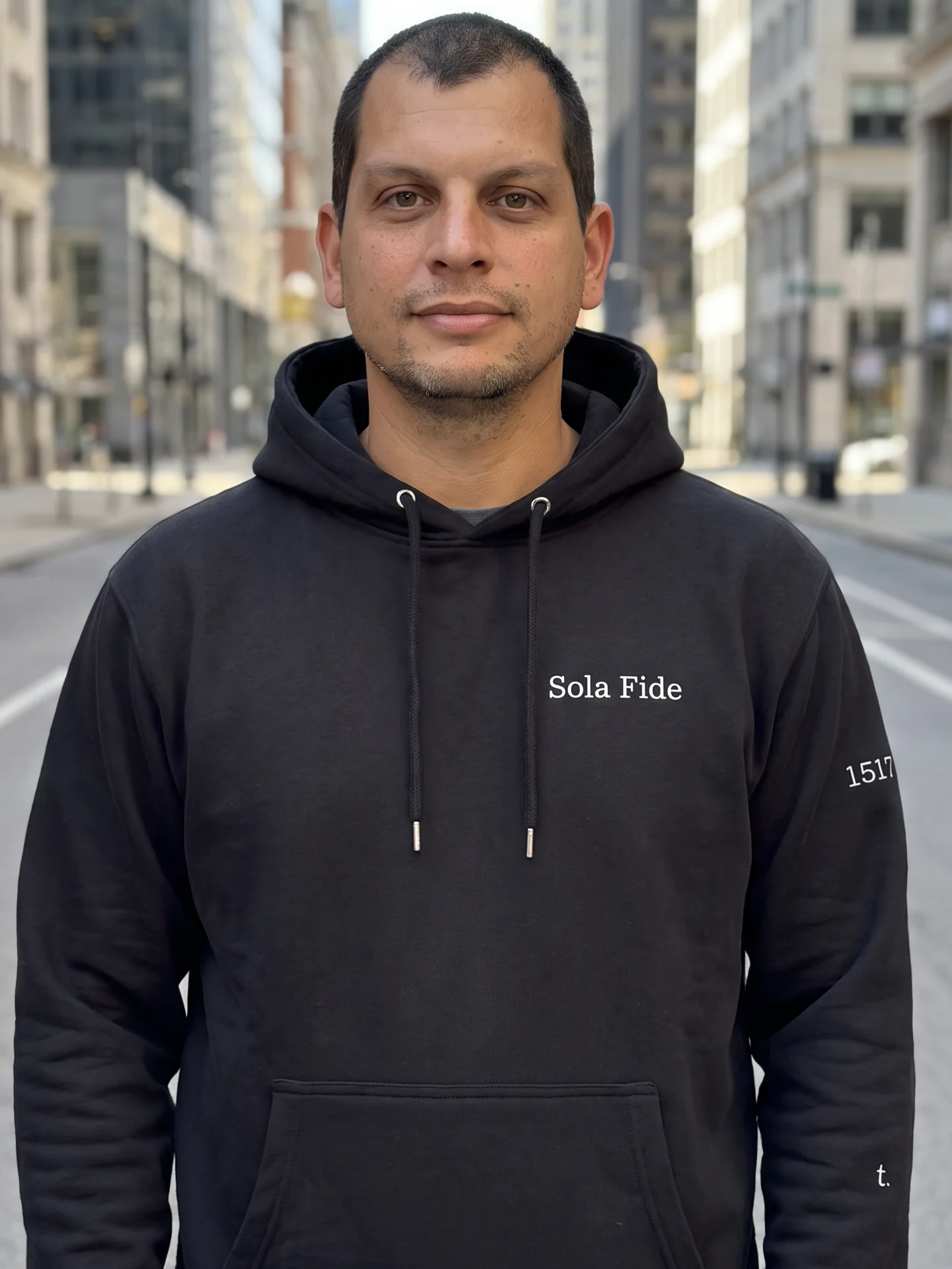 Hoodie Sola Fide - White product image (1)