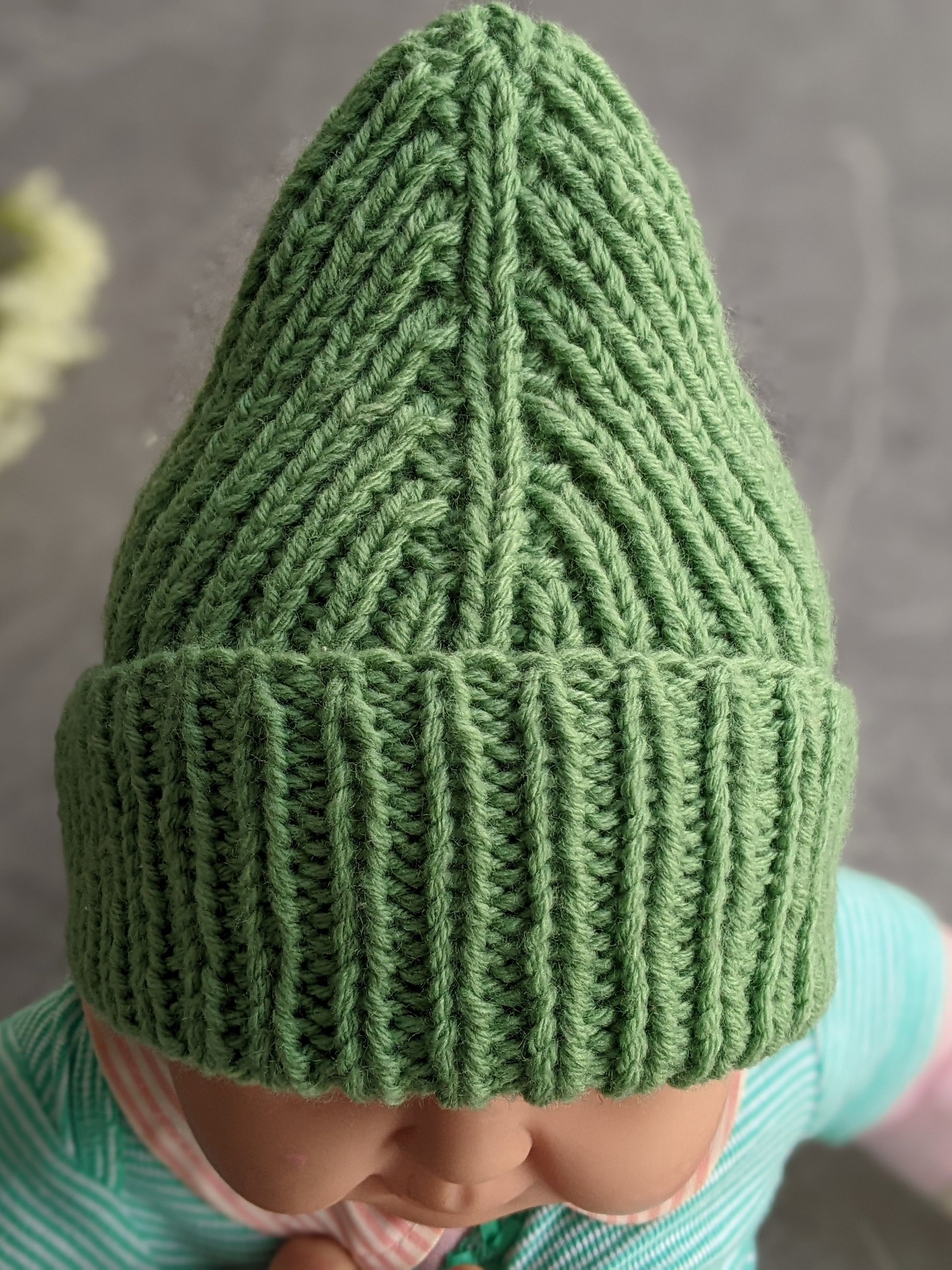 Knit Mountain Infant Baby Hat Pattern product image (3)