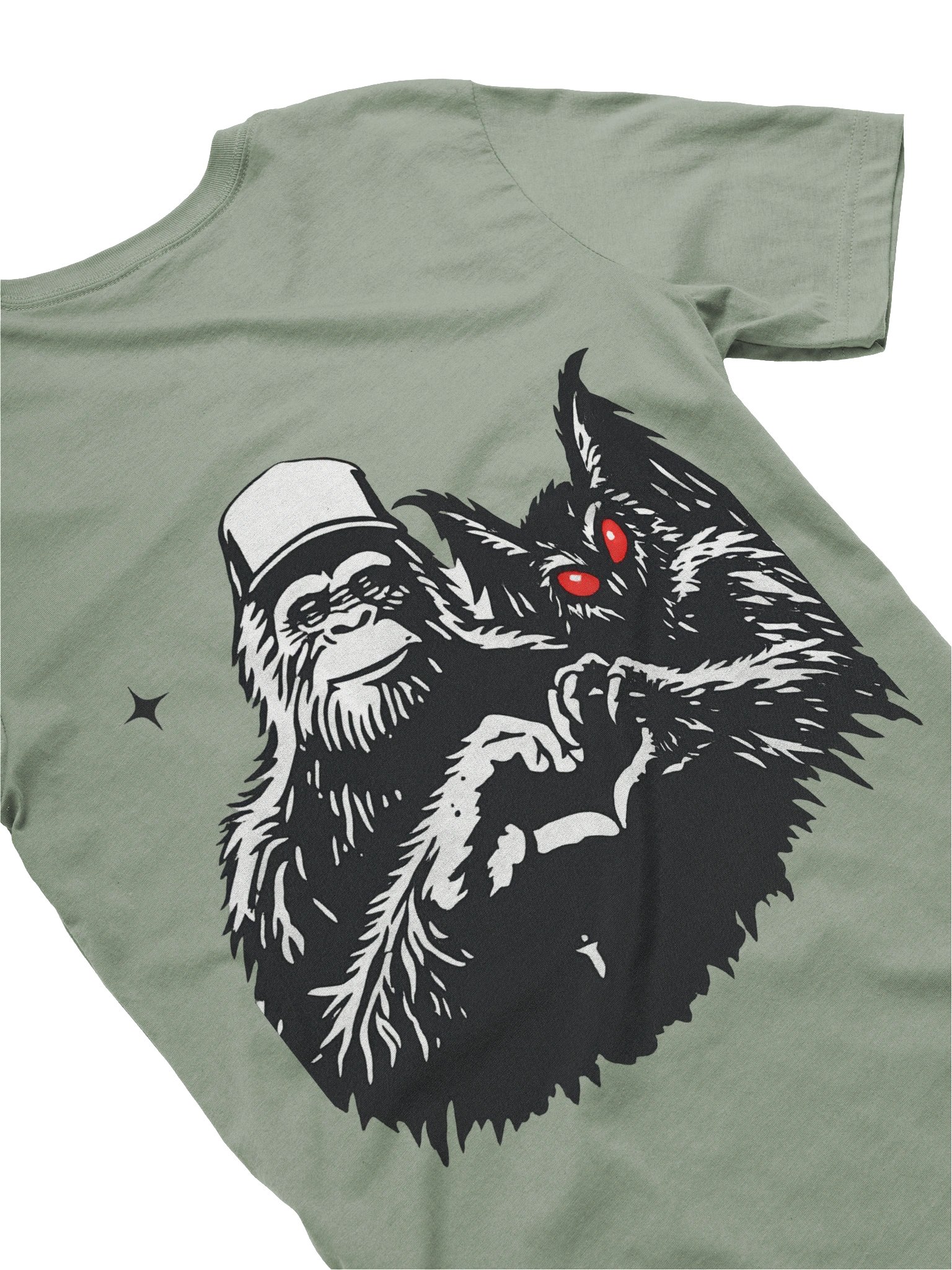 CRYPTID BESTIES W/ FRONT LOGO SUPER SOFT T-SHIRT (SOLID COLORS) product image (1)