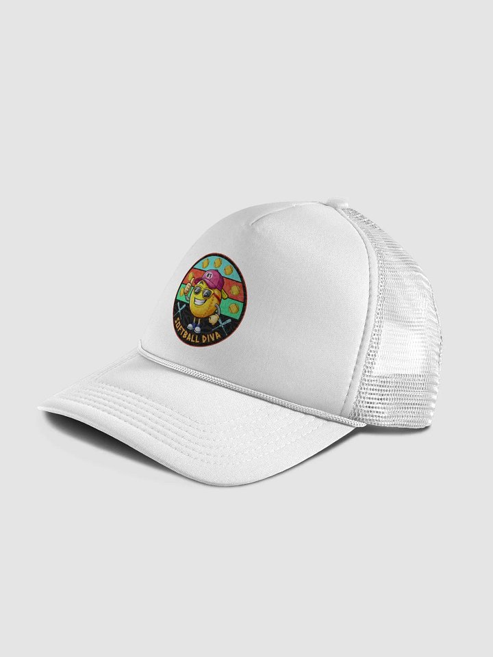 Softball Diva Foam Trucker Hat product image (6)