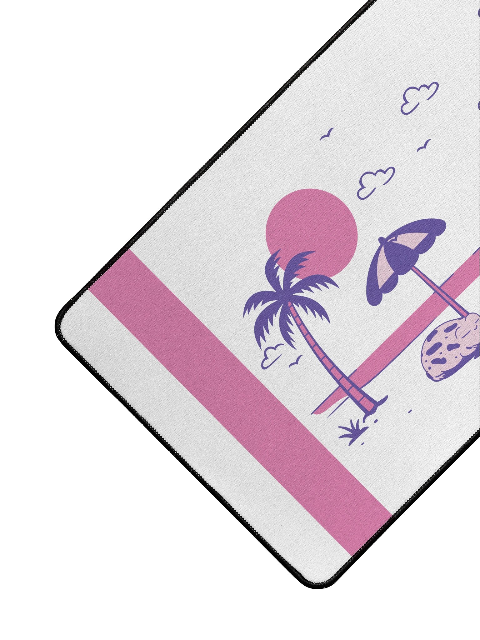 Pink Beach Sunset Desk Mat product image (3)