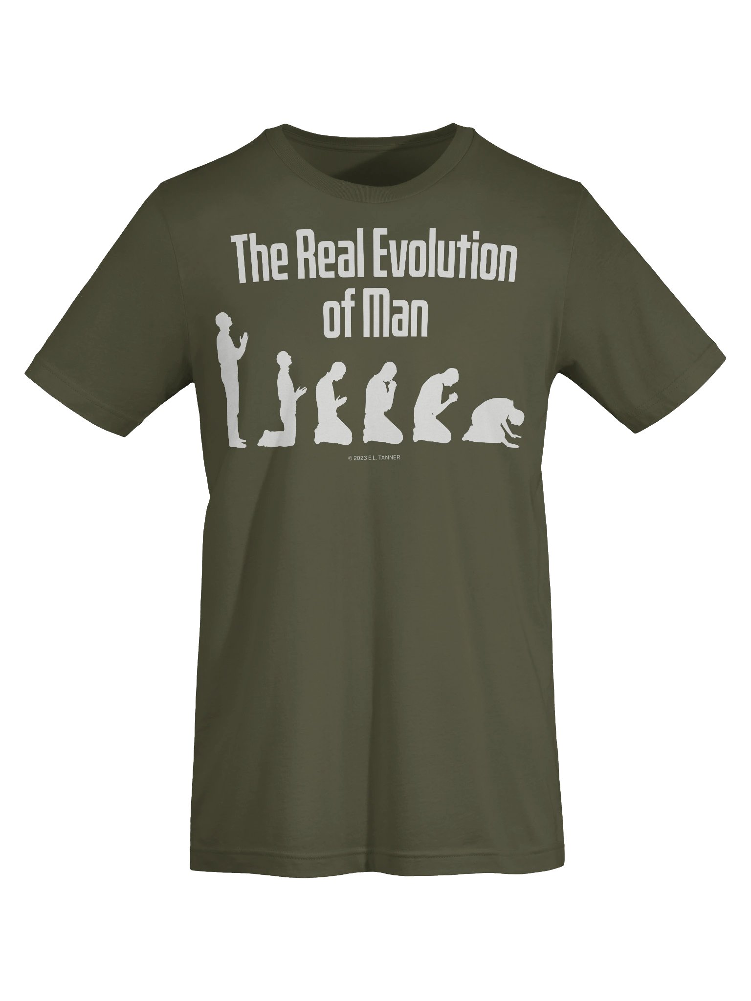The Real Evolution of Man Wht, T-Shirt product image (5)