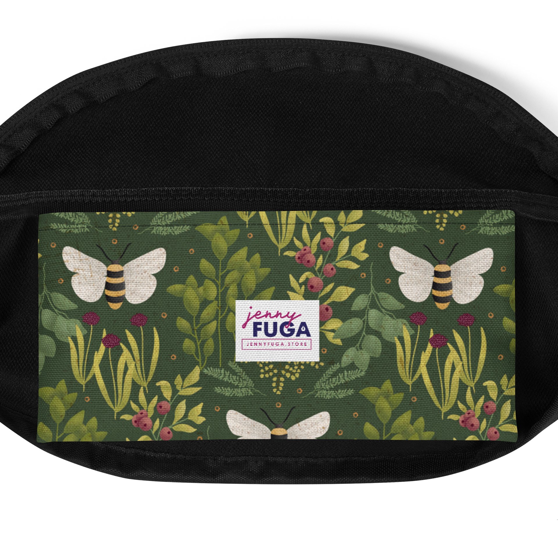 Bees and Foliage Canvas Fanny Pack product image (4)