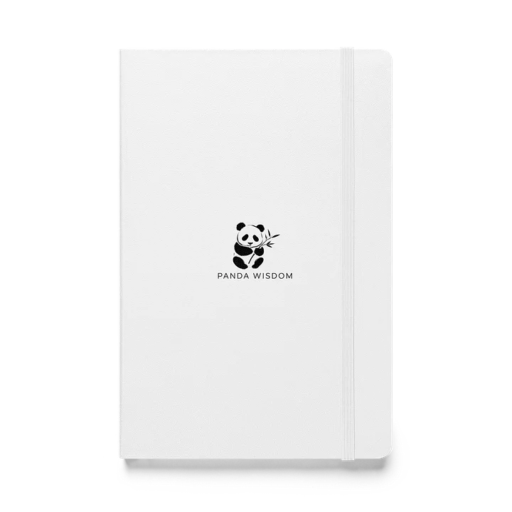 Panda Wisdom Hardcover Bound Notebook - Black on White product image (1)