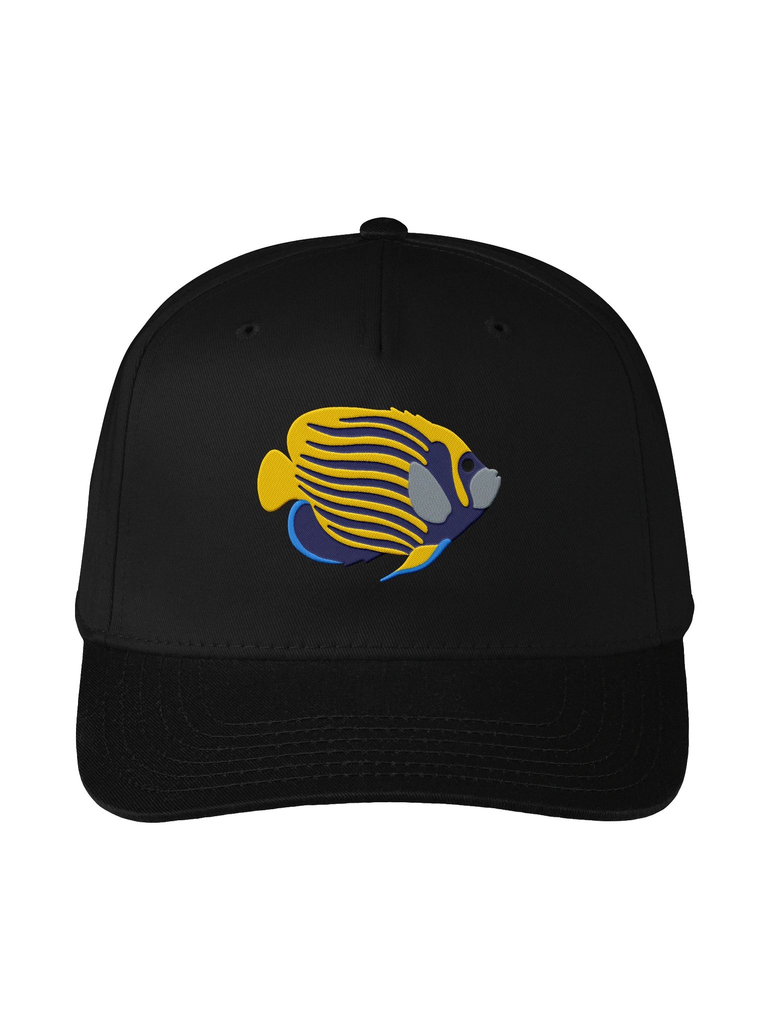 Emperor Angelfish Embroidered Mid-Profile Baseball Cap | Saltwater Reef Aquarium Fish Hat product image (1)