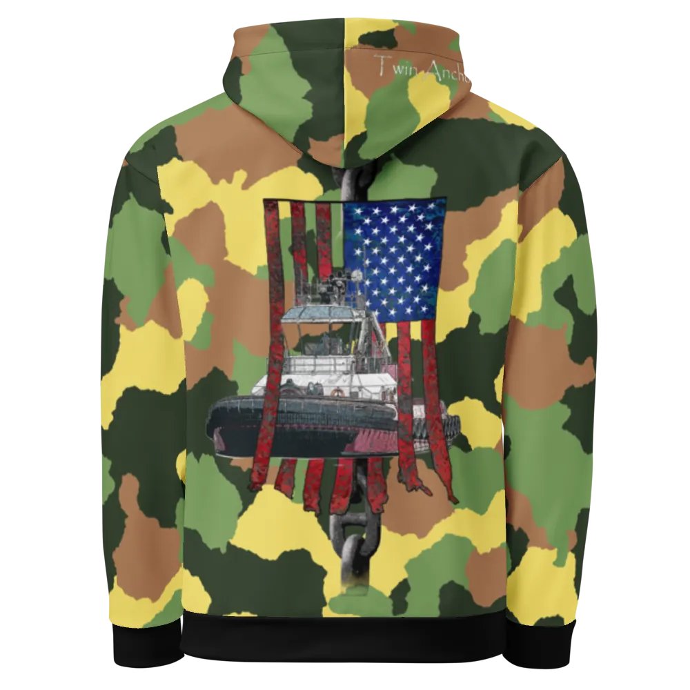 AF - Barge Bridal Chain & Athena (Green Camouflage) – Performance Marine Wear | Twin Anchor Apparel North Current Line product image (4)