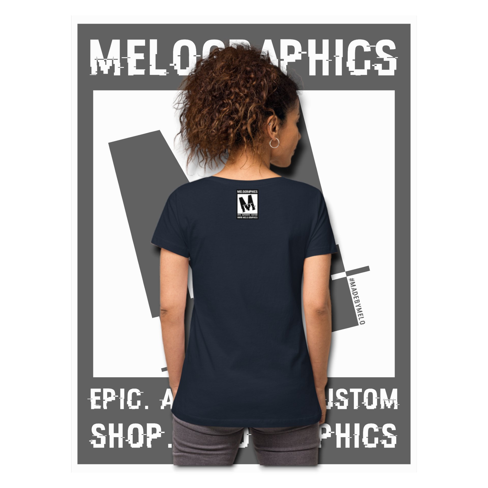 Floral Flyer - Classic Women's V-Neck T-Shirt | #MadeByMELO product image (2)