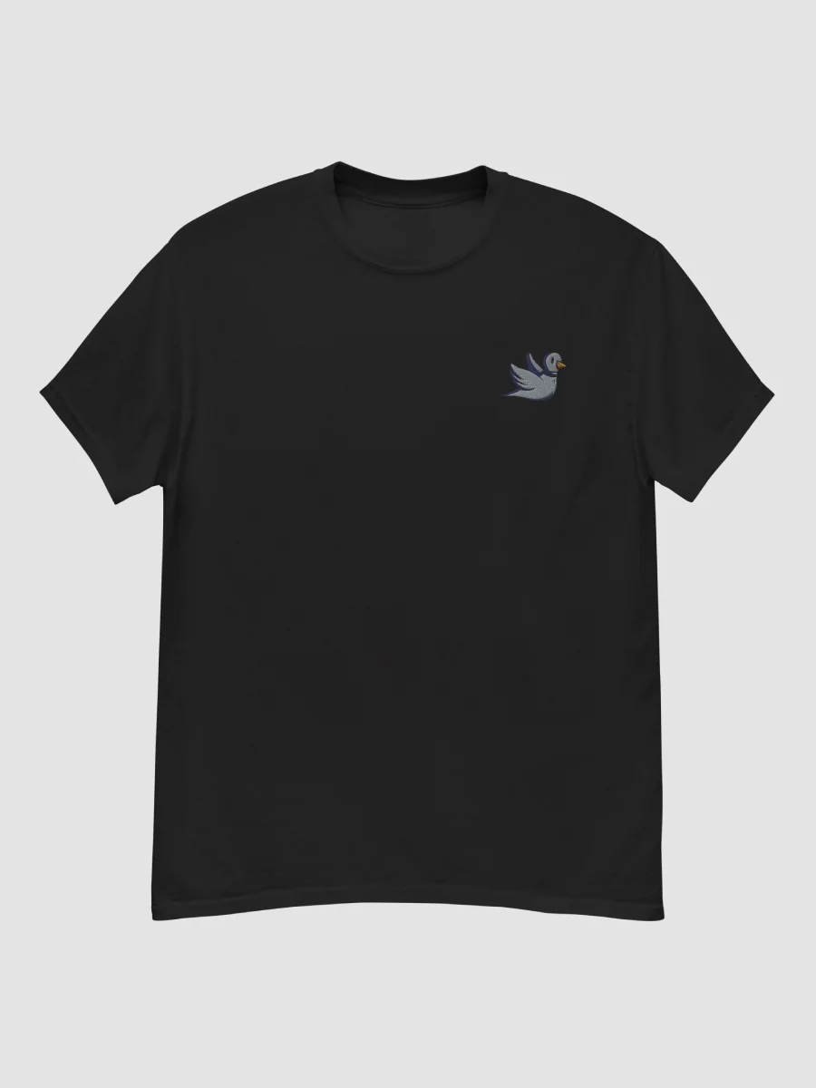 Pigeon Embroidered T-shirt | Art by Duck product image (1)