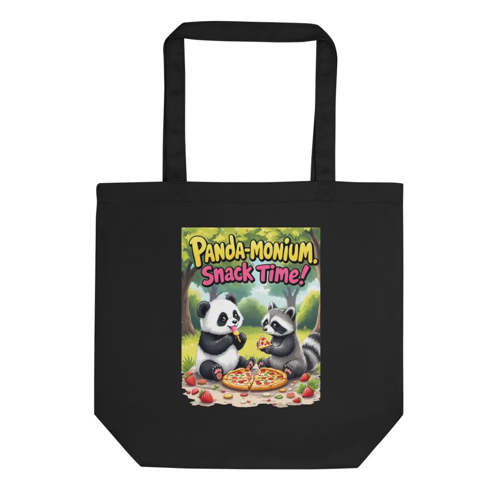 Panda-monium Snack Time Eco Tote product image (1)