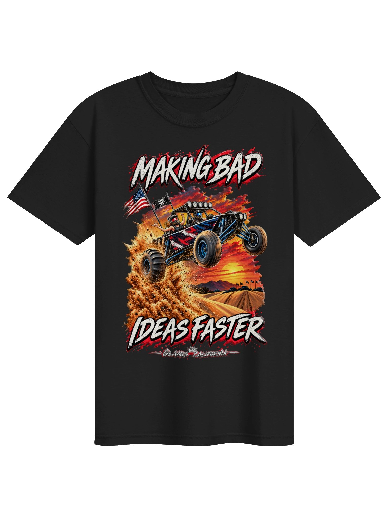 Sandcar Syndicate #2 – Making Bad Ideas Faster Glamis Tee product image (1)