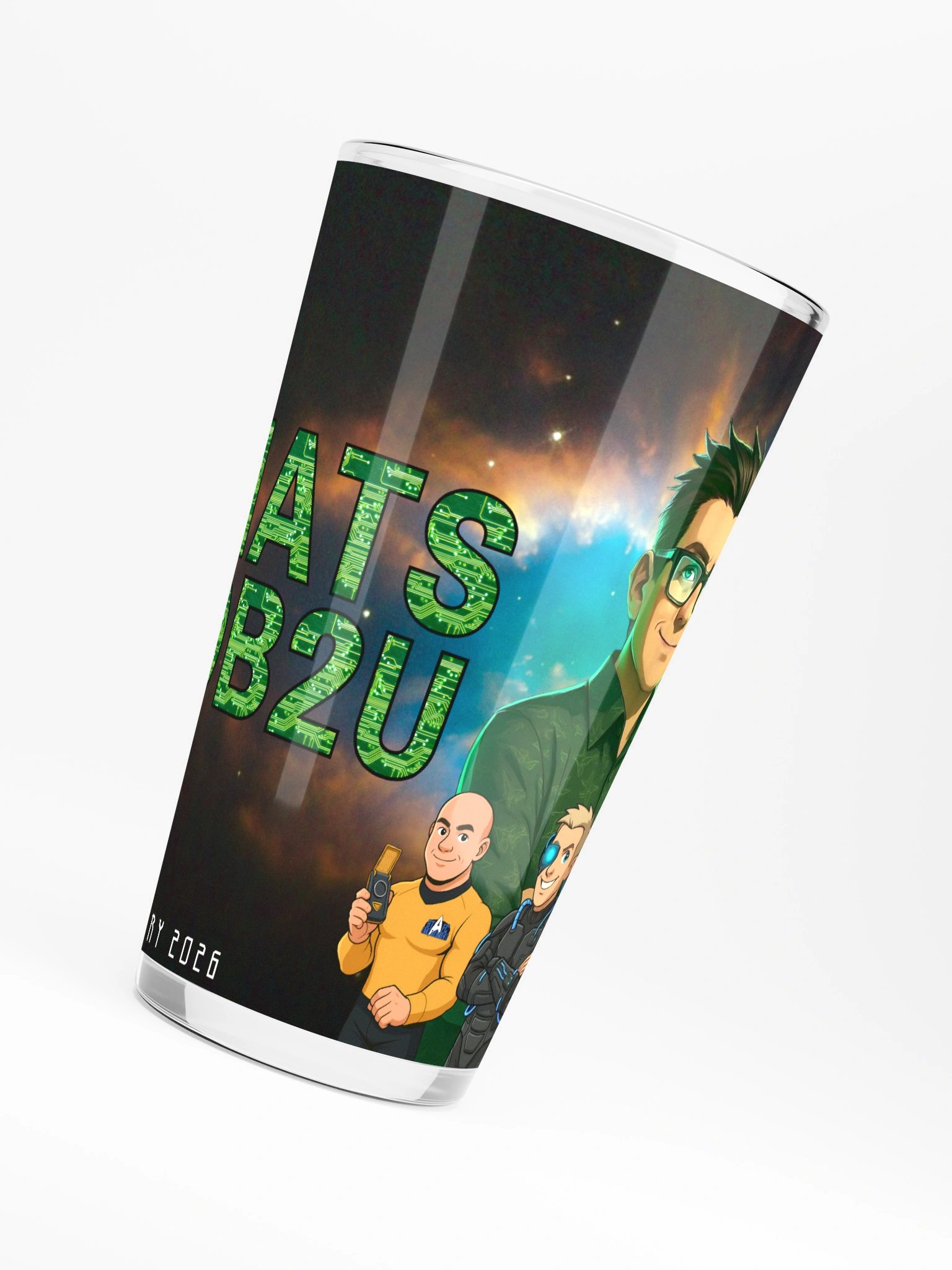 The Collective Must Grow – Twitchaversary Pint Glass product image (6)