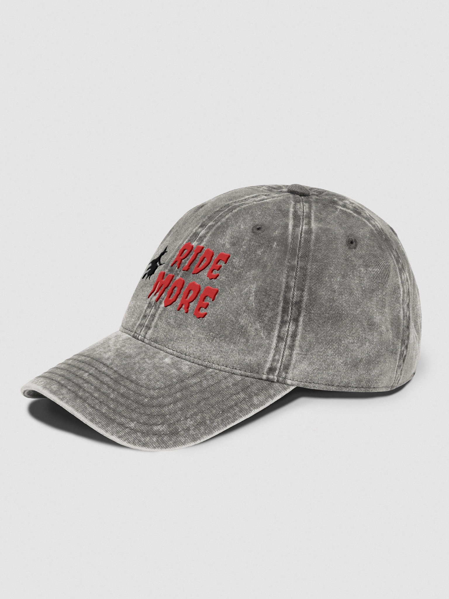 Ride More – Flying Witch Halloween Embroidered Dad Hat product image (5)